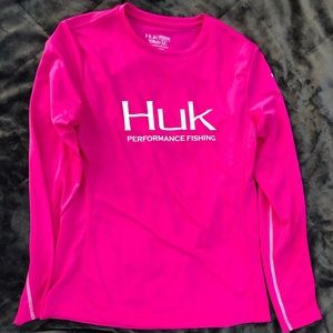 Women’s Huk icon x long sleeve shirt with sun protection size medium